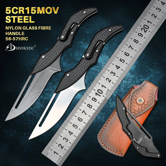 TactiEdge™ Tactical Folding Knife – EDC Utility Tool for Camping, Hunting, Self-Defense & Survival