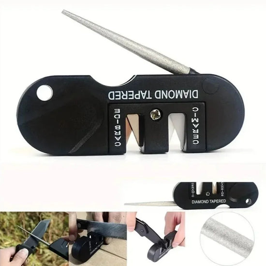 EdgeFix™ 10PCS 4-in-1 Portable Knife Sharpener – Mini Outdoor Whetstone Tool for Camping & Kitchen Accessories