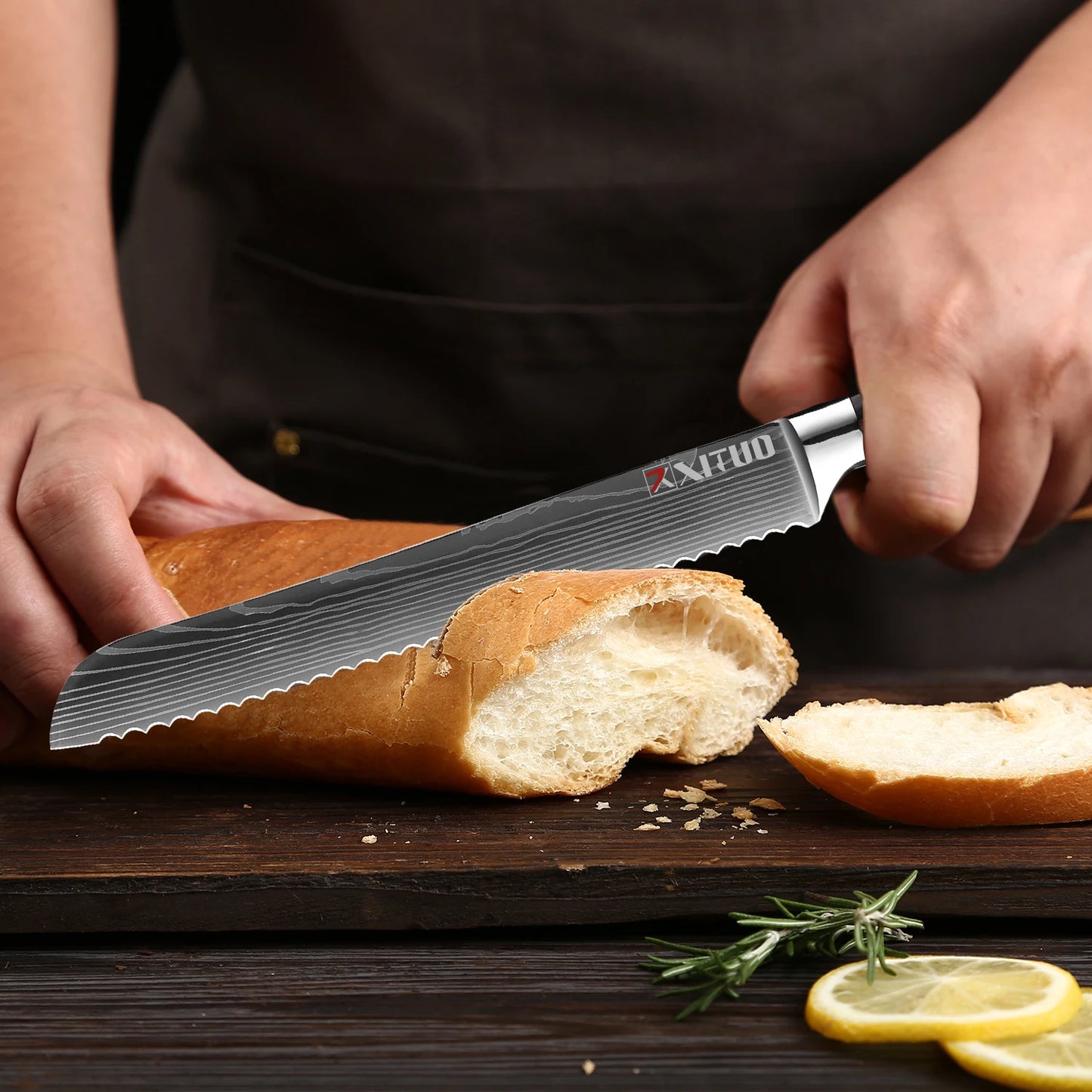 XITUO Multi-Purpose Knife – Laser Damascus Slicing, Cleaver & Utility Knife